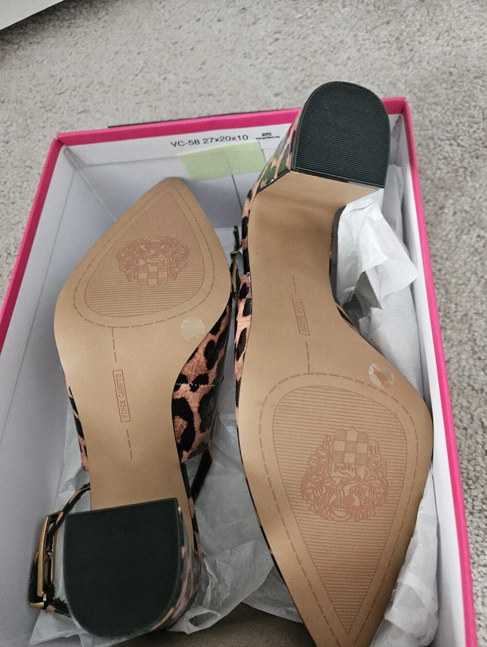 Vince Camuto New In Box Amaryn Slingback Pump Leopard Size 7.5